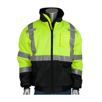 ANSI CLASS 3 VALUE BLACK BOTTOM BOMBER JACKET (MEDIUM)